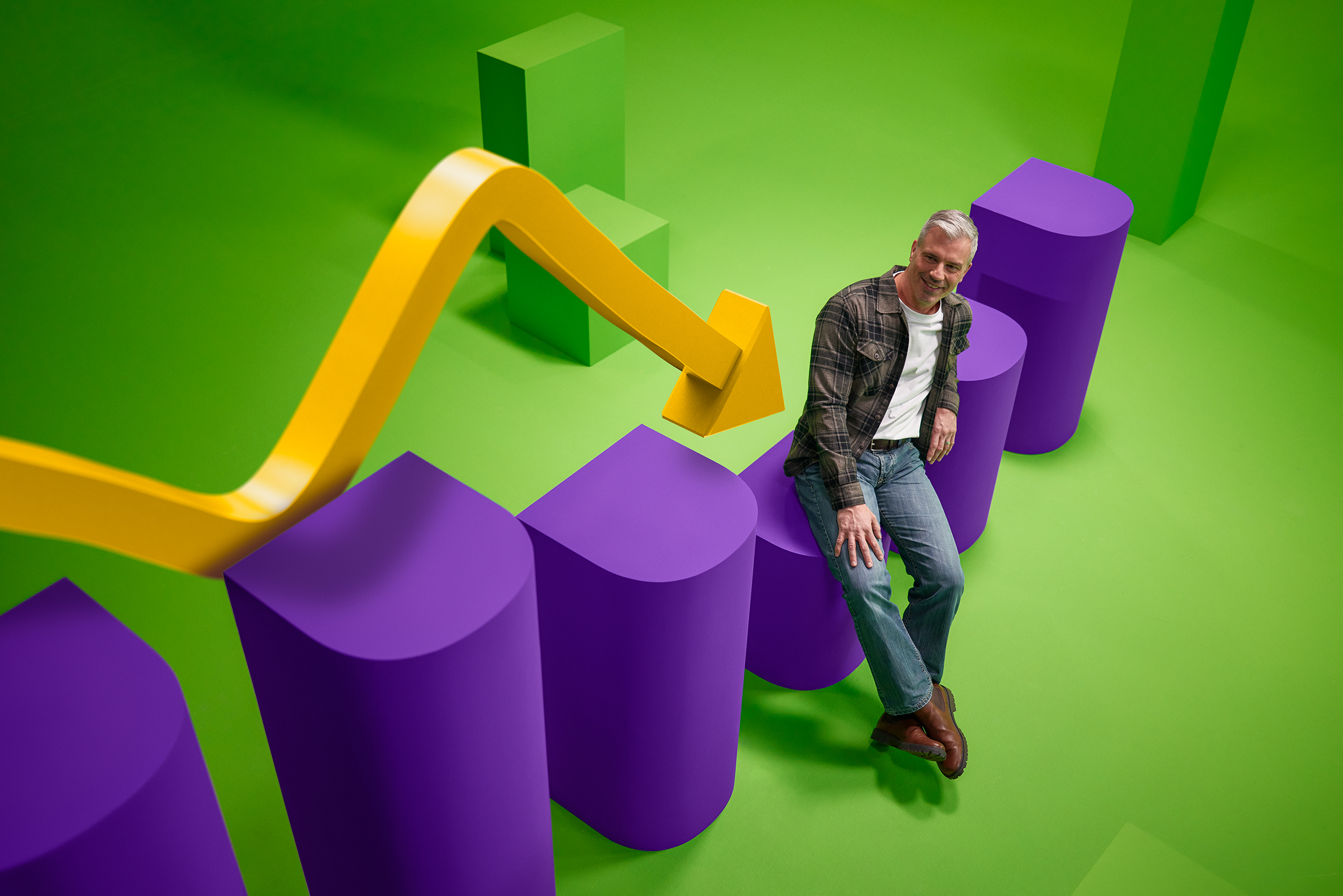 Man zit op model van staafgrafiek.