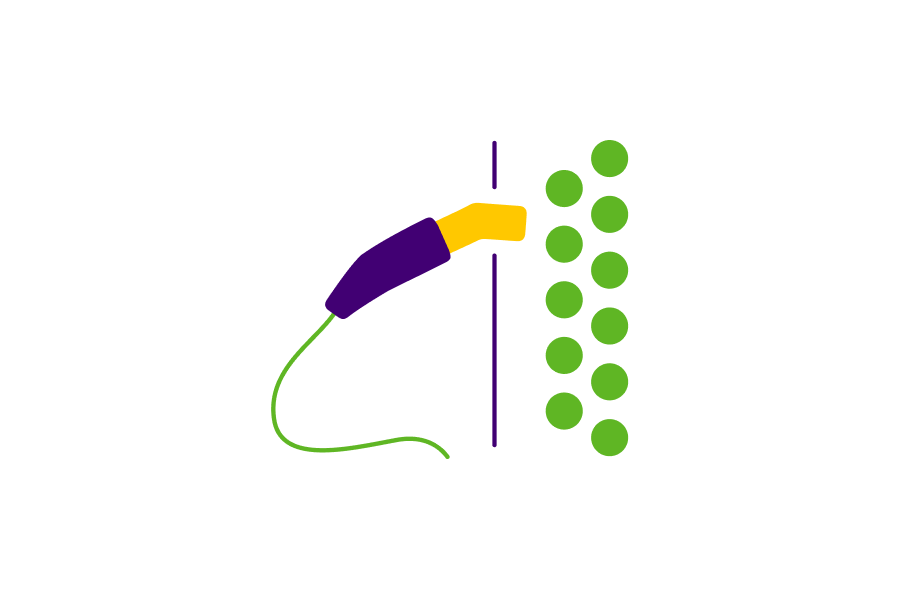 een icoon van een isolatiespuit