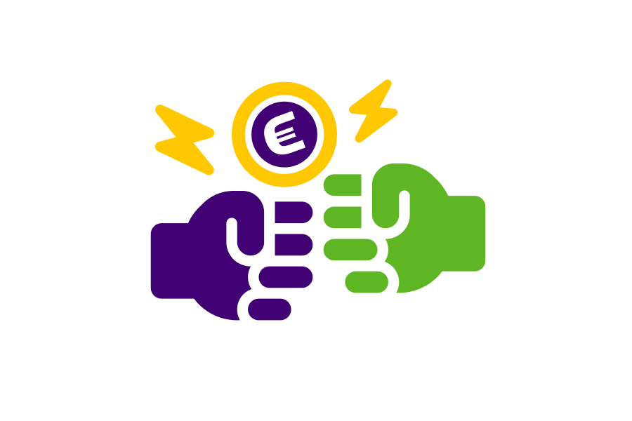 Icoon vriendenvoordeel twee handen